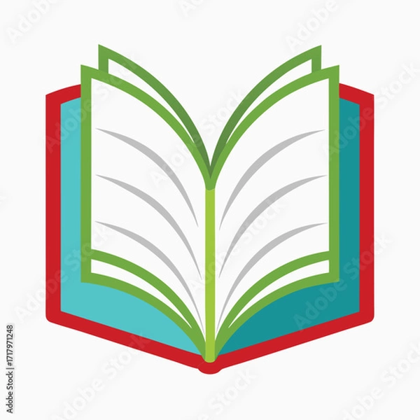 Fototapeta book vector image on white background 