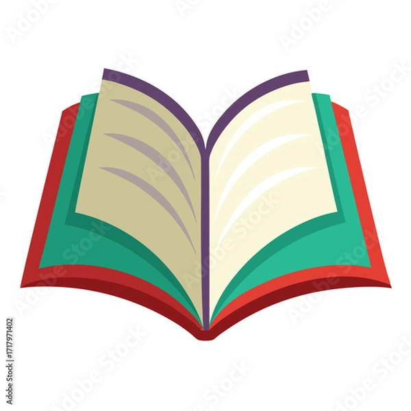 Fototapeta book vector image on white background 