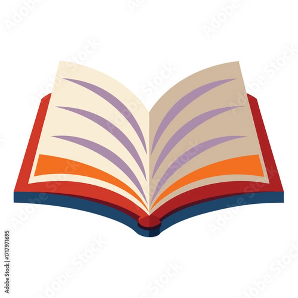 Fototapeta book vector image on white background 
