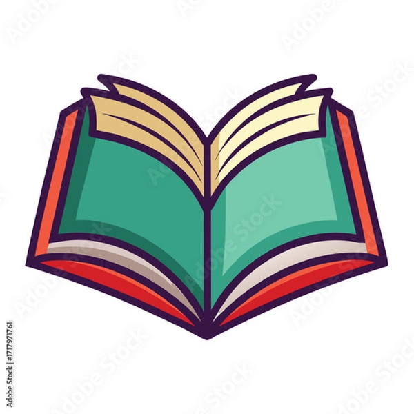 Fototapeta book vector image on white background 