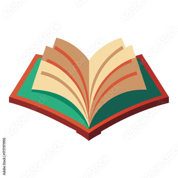 Fototapeta book vector image on white background 