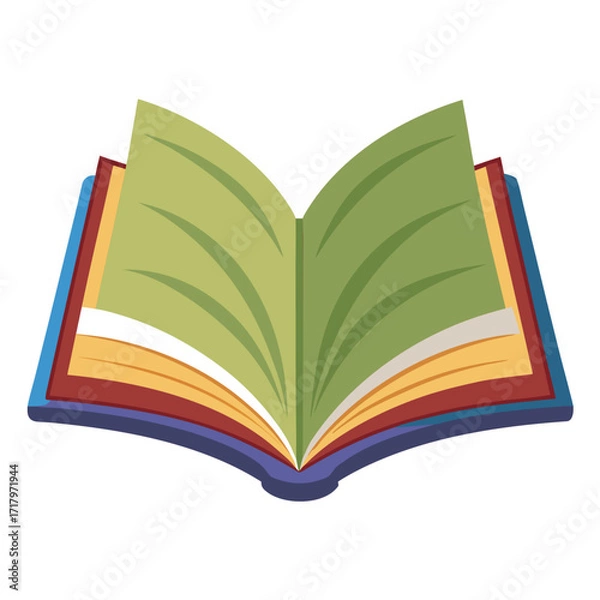 Fototapeta book vector image on white background 