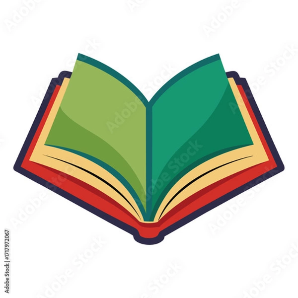 Fototapeta book vector image on white background 