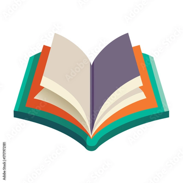 Fototapeta book vector image on white background 