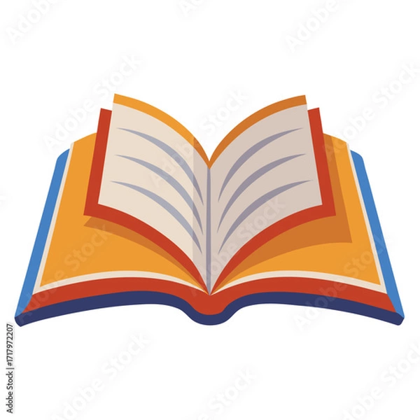 Fototapeta book vector image on white background 
