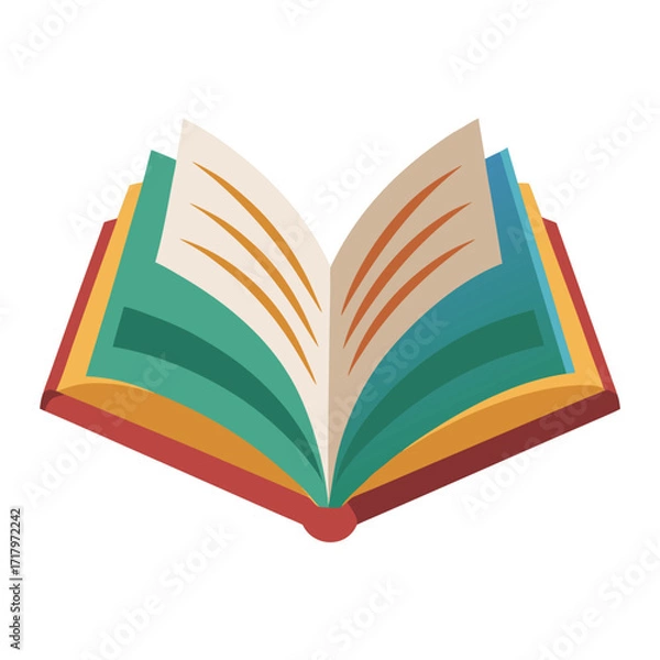 Fototapeta book vector image on white background 