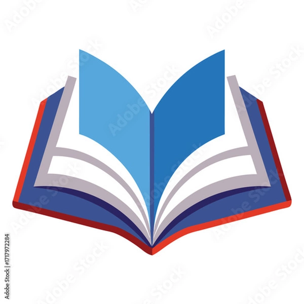 Fototapeta book vector image on white background 