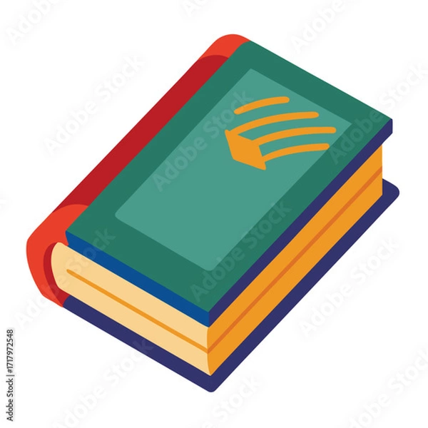 Fototapeta book vector image on white background 