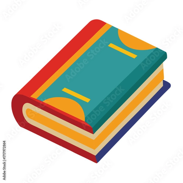 Fototapeta book vector image on white background 