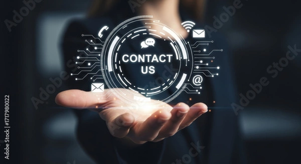 Fototapeta Get in touch with us now for instant support, connect today via email and phone for fast solutions, contact us anytime