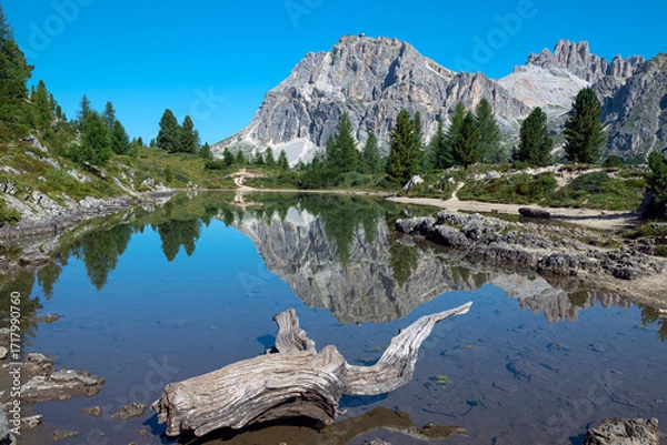 Obraz View from Lake Lagazuoi