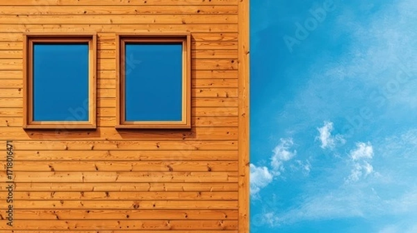 Obraz Double-Walled Construction Innovative architectural designs featuring air gaps or insulated layers for improved thermal performance