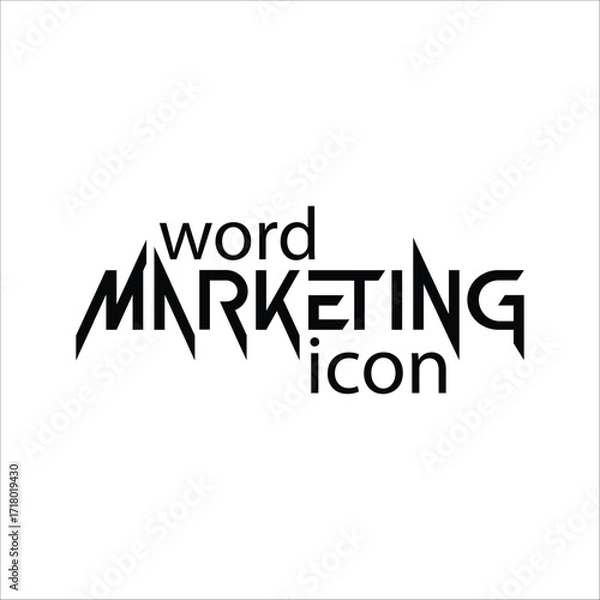 Obraz   Word Cloud with Marketing background design.