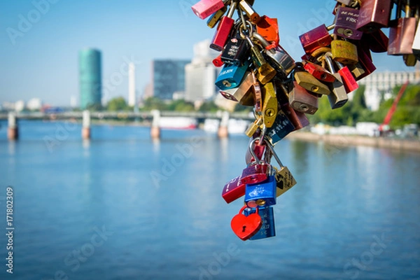 Obraz Liebesschlösser Eiserner Steg