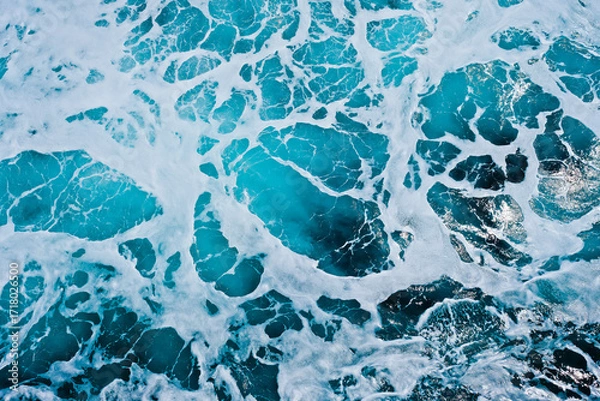 Fototapeta Ocean wave texture and background 