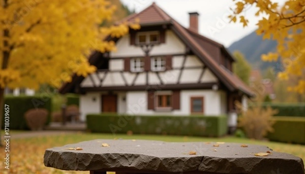 Obraz old house in autumn