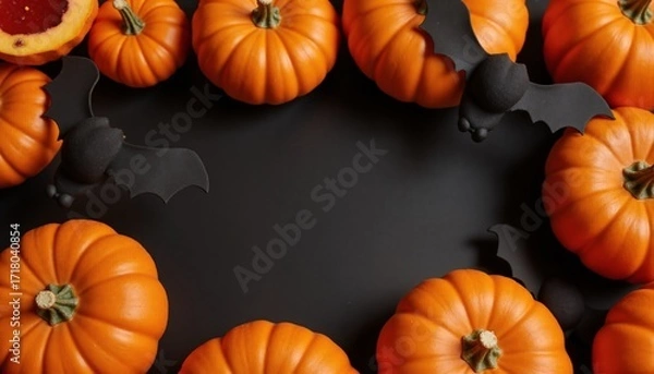 Obraz halloween pumpkin border