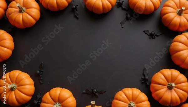 Obraz halloween pumpkin border