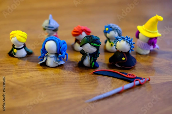 Obraz polymer clay figurines