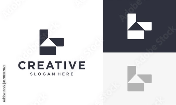 Fototapeta home vector logo	