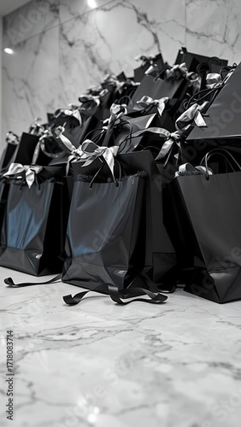 Fototapeta High-End Retail Display of Luxury Goods in a Modern Store