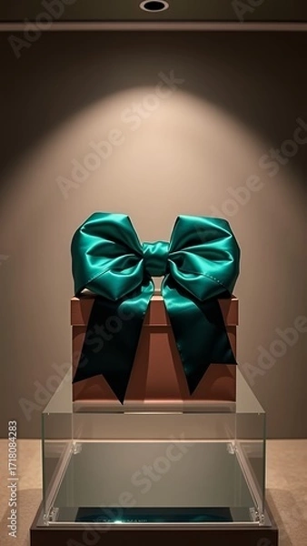 Fototapeta Gift Bow and Wrapped Presents on Display