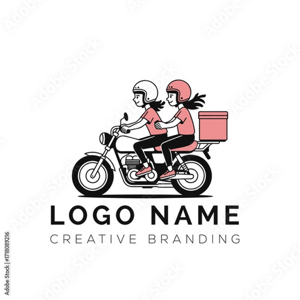 Obraz Delivery Riders logo