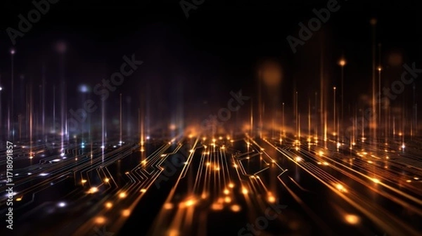 Fototapeta Abstract circuit technology background