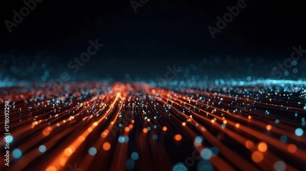 Fototapeta Abstract digital network