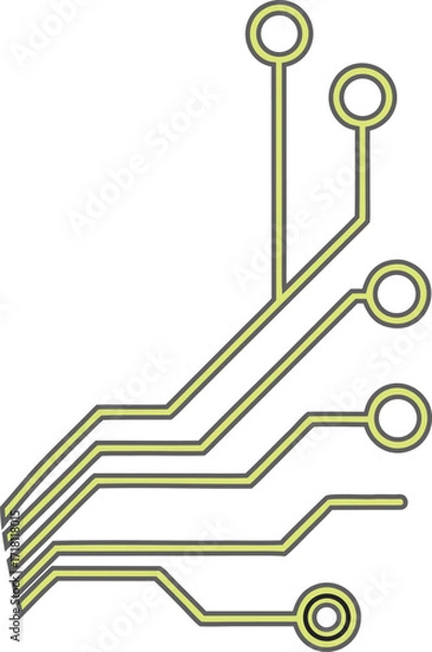 Fototapeta Vibrant Circuit Bloom: Modern Tech-Inspired Botanical Illustration
Pastel Meadow Tech: Minimalist Plant Glyphs for Creative Projects