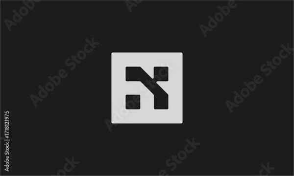 Fototapeta initial h home vector logo