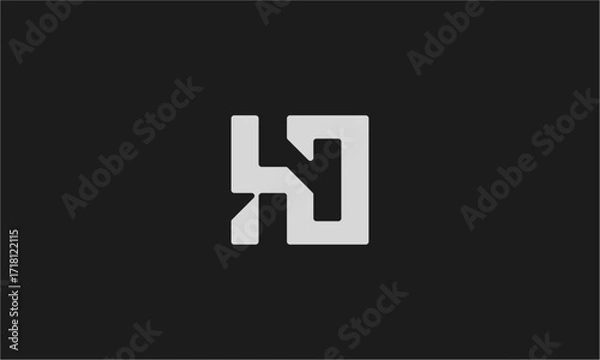 Fototapeta initial ho vector logo