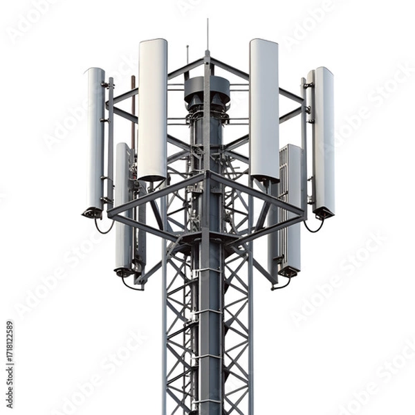 Obraz Cell tower isolated on transparent background