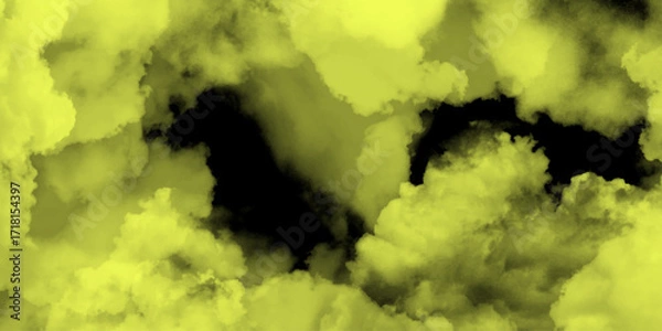 Fototapeta Abstract dark green watercolor cloudiness, mist, or smog background. Abstract Blue Watercolor Background. Navy green Grunge Texture. Wispy clouds float against a turquoise sky, creating a serene.