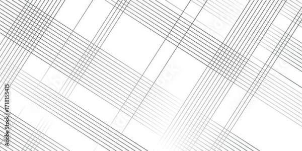 Fototapeta Diagonal vector gradient gray line Transparent monochrome striped texture, minimal background. Abstract geometric wave line elegant white striped diagonal line technology concept web texture.	