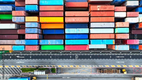 Obraz container, cargo, shipping,