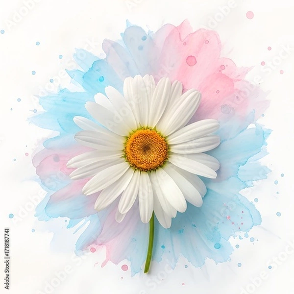 Obraz Daisies on a white background