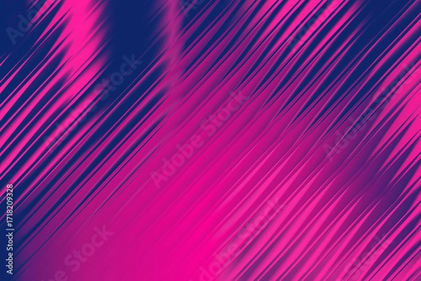 Fototapeta Abstract Neon Pink and Blue Gradient Background with Diagonal Lines Modern Digital Art