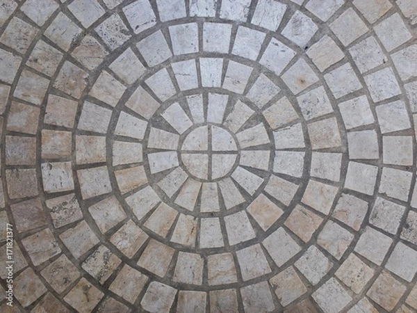 Fototapeta Gray stone mosaic surface