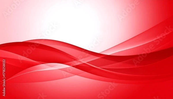 Fototapeta Abstract red wave design