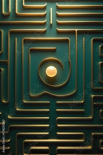 Fototapeta abstract background with labyrinth