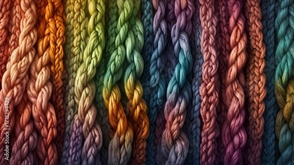 Fototapeta knitted pattern