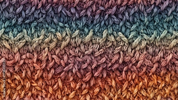 Fototapeta knitted pattern