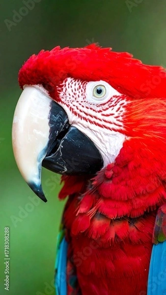 Obraz Close-up of a scarlet macaw