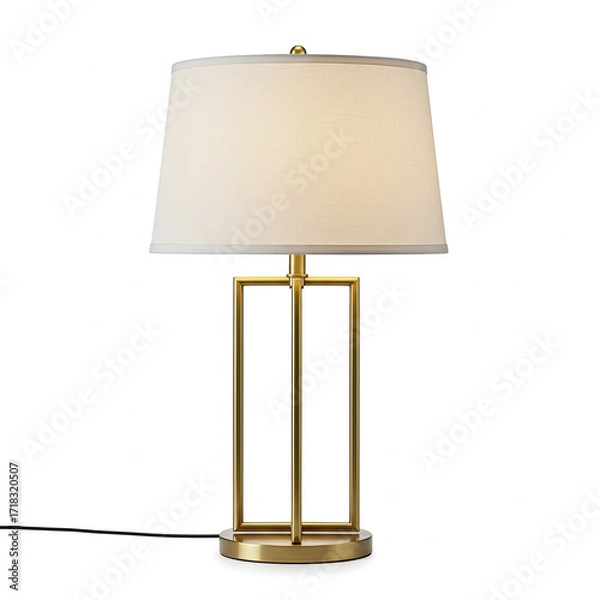Fototapeta table lamp isolated on white background