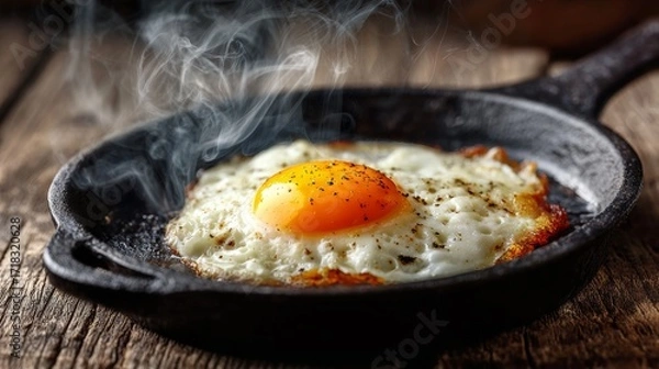 Obraz Fried eggs in a pan.