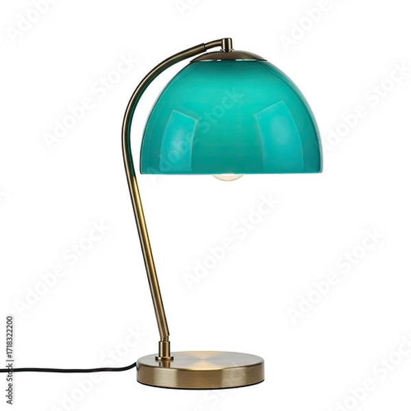 Fototapeta table lamp isolated on white background