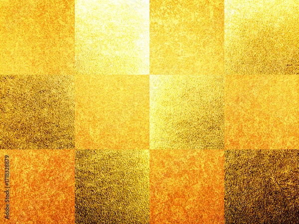 Fototapeta 金箔の格子模様