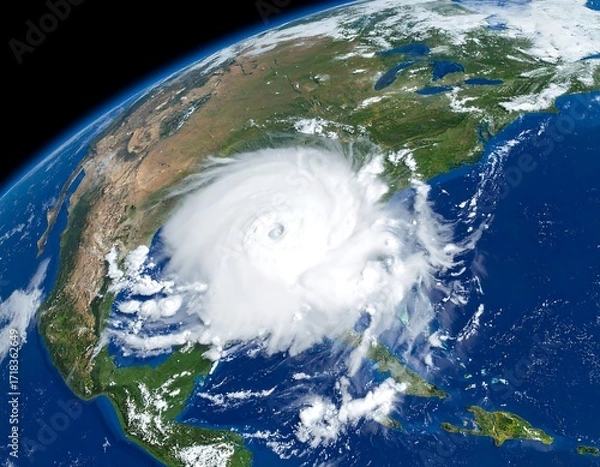Obraz Hurricane over North America