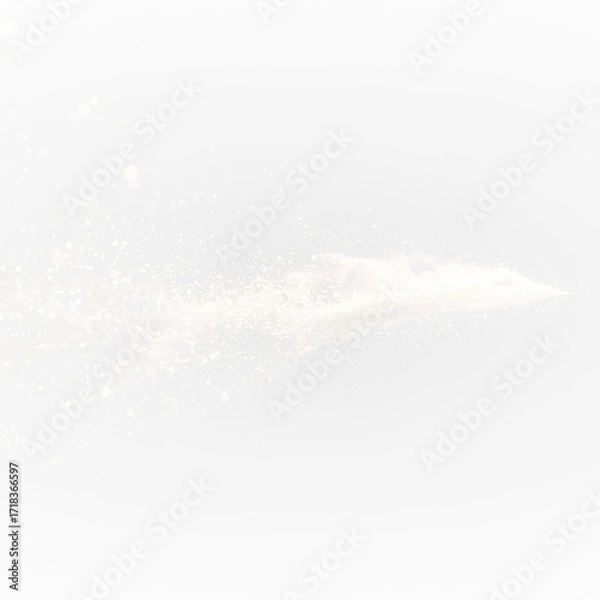 Fototapeta Sparkle of stardust with golden meteor flash.